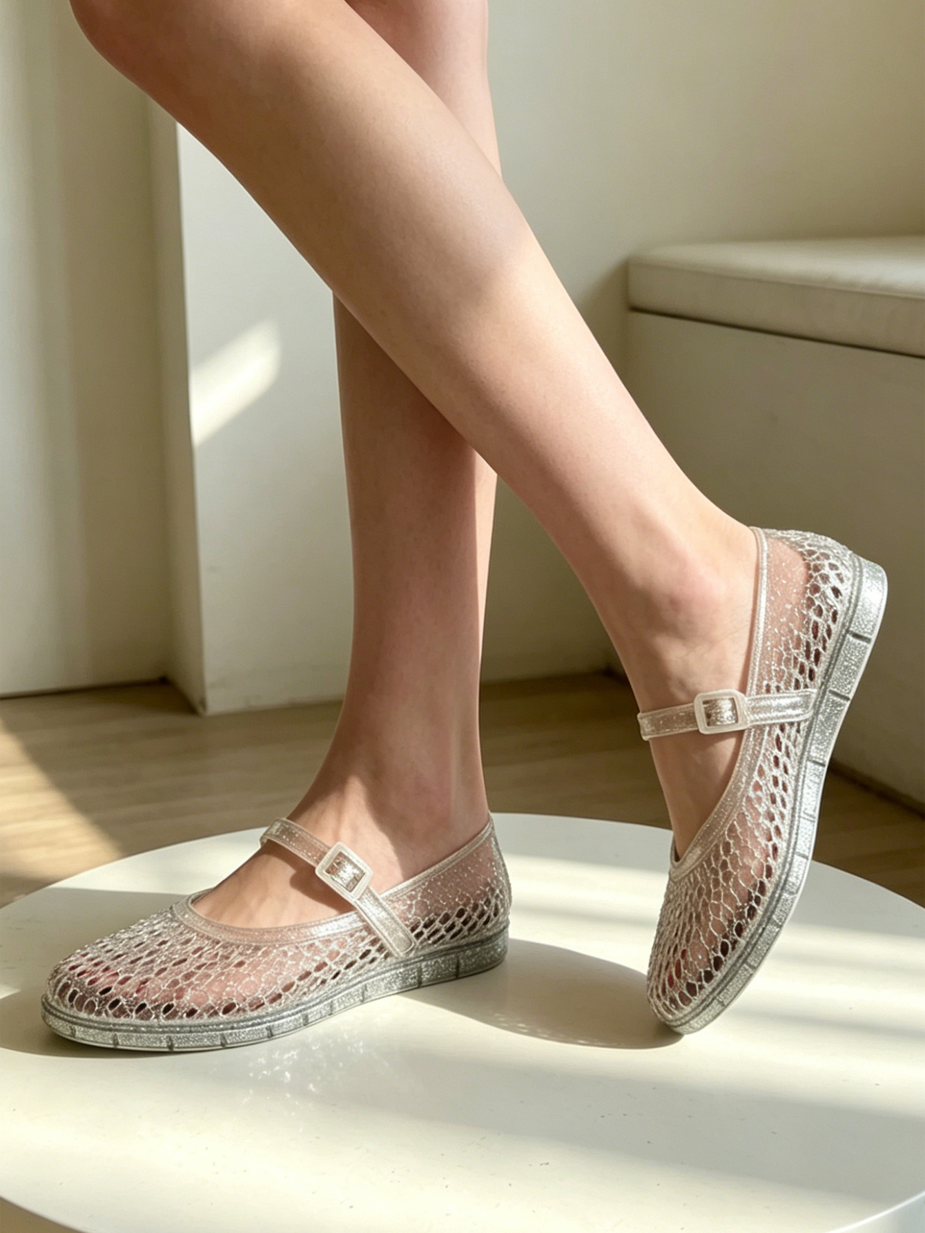 Women's Transparent PVC Mary J - Jelly Sandal Women ulasan dan harga