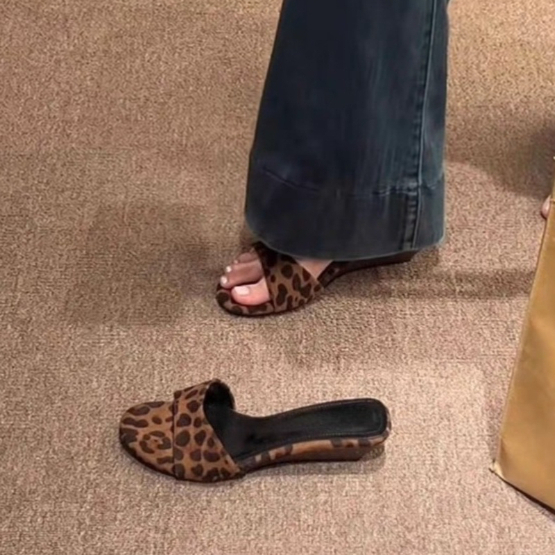 Vintage Summer Leopard Print W - Leopard Print Heels ulasan dan harga