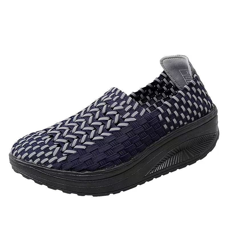 Woman Hand Woven Wedges Casual - Women'S Shoes Hands Free ulasan dan harga