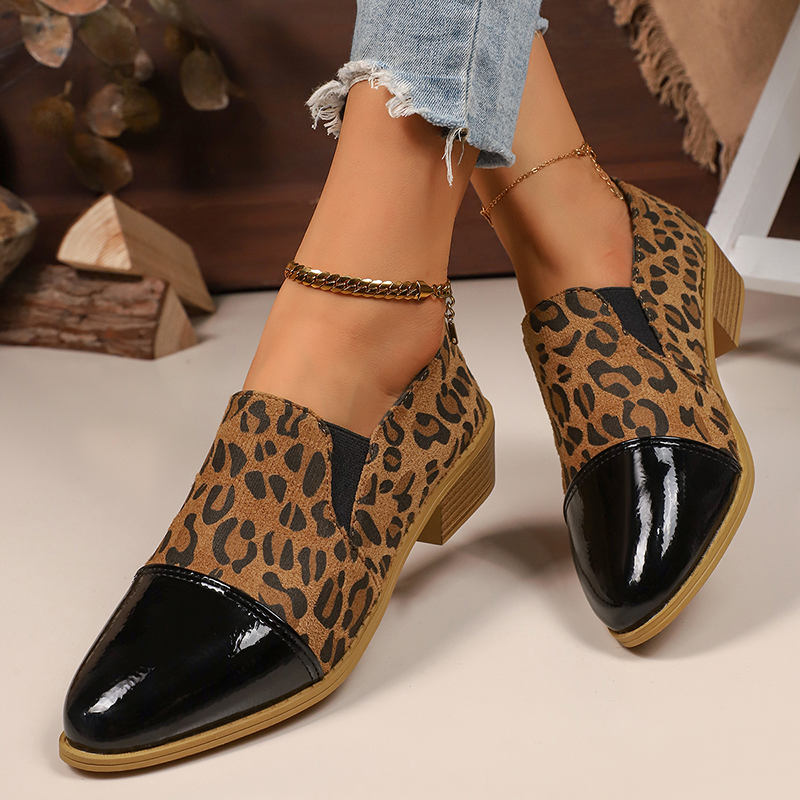 Leopard Printed Women's Low He - Women Shoes Loafers ulasan dan harga