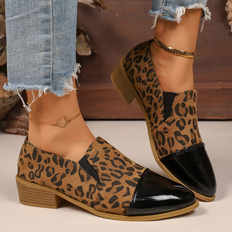 Leopard Printed Women's Low He - Women Shoes Loafers ulasan dan harga