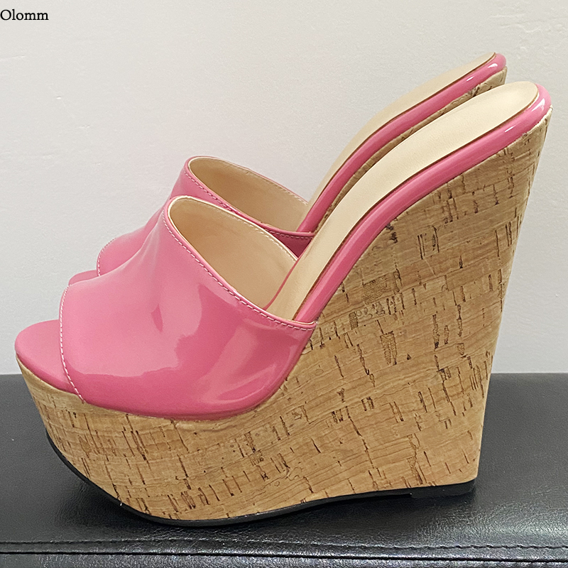Olomm Handmade Women Summer Pa - Cork Wedge Sandal ulasan dan harga