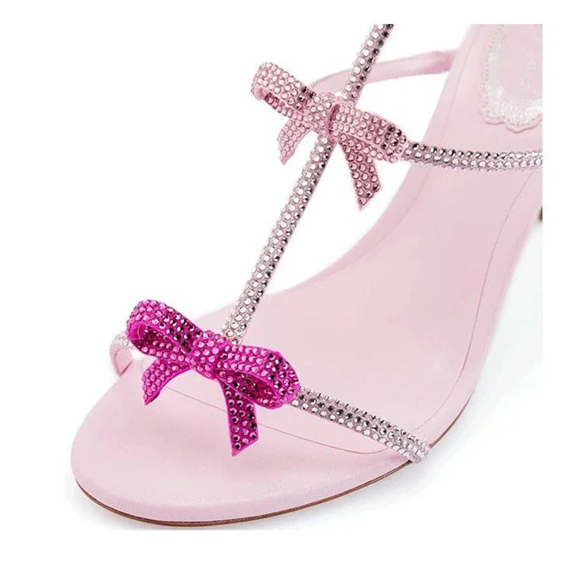 Aneikeh Elegant Silk Rhineston - Strappy Heeled Sandals ulasan dan harga