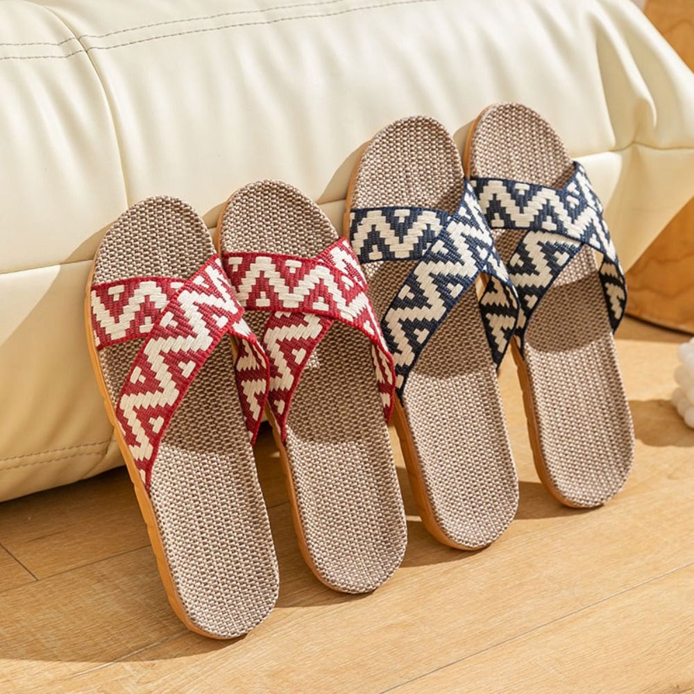 Fashion Ethnic Style Linen Cro - Jelly Sandal Women ulasan dan harga